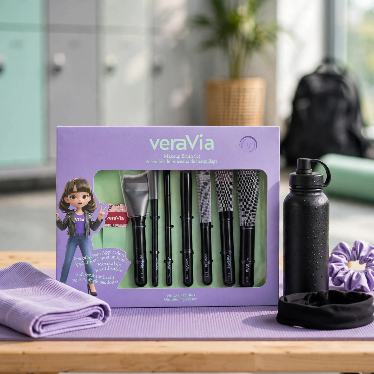 Lumiflawless Vegan Brush Set + Mini Puff (8pc)