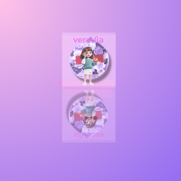 veraVia Stardust Teardrop Rubycell Powder Puff | Foundation Blender