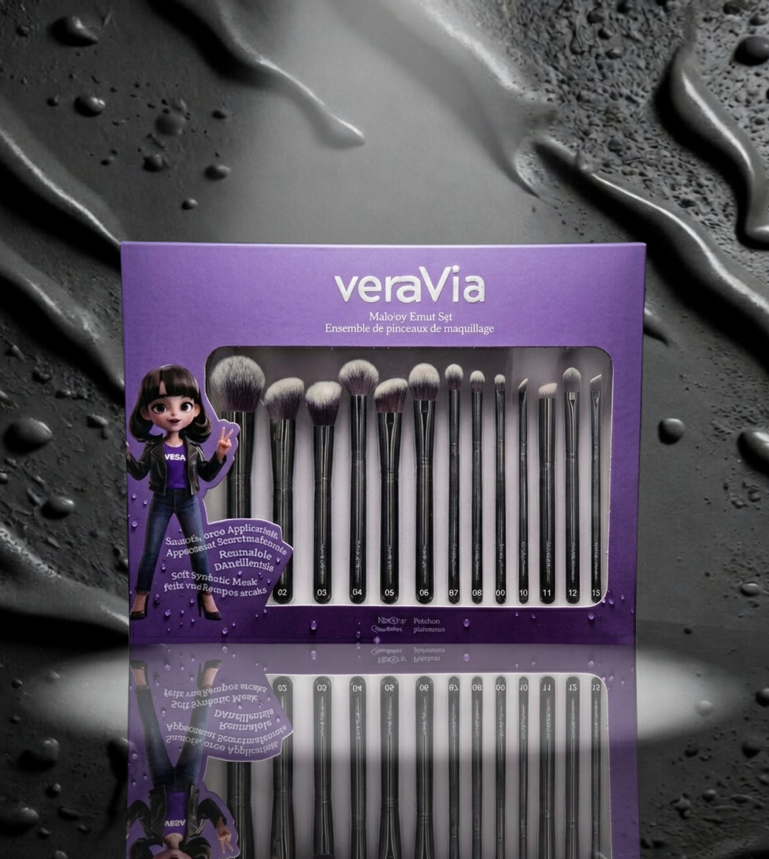 Obsidian Makeup Brush Sets | veraVia Canadian Beauty - VeraVia