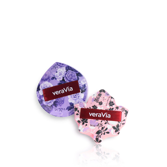 Rubycell Cushion Puff Set (2pc) | Maple + Teardrop