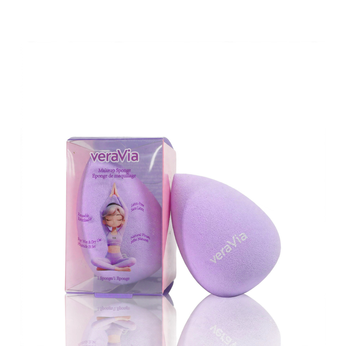 Hydrophilic Makeup Sponge | Teardrop, Purple