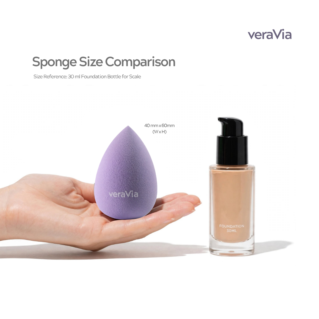 Hydrophilic Makeup Sponge | Teardrop, Purple
