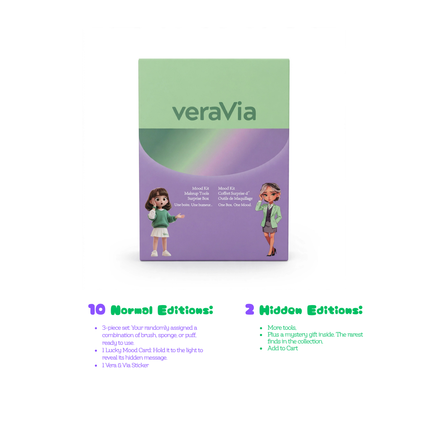 veraVia Makeup Blind Box Canada | Mood Kit