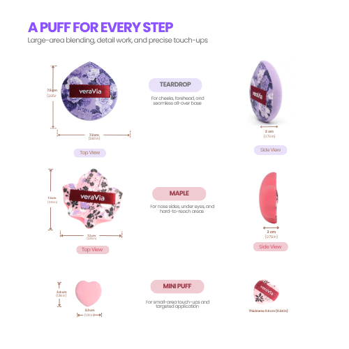 Rubycell Cushion Puff Set (6pc)