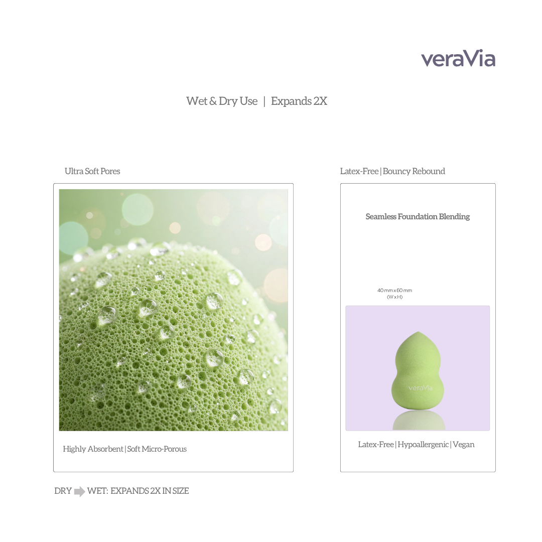 Hydrophilic Makeup Sponge | Gourd, Green