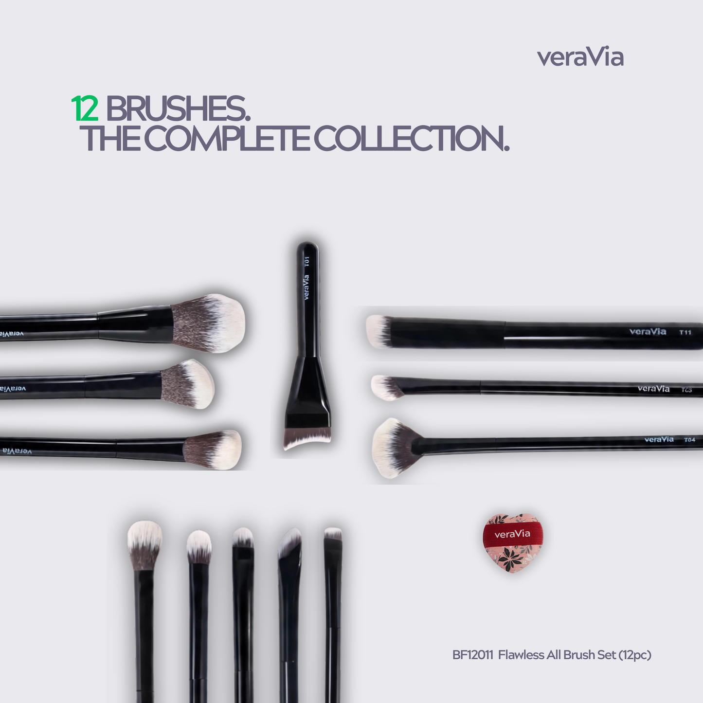 Flawless All Vegan Brush Set (12pc)