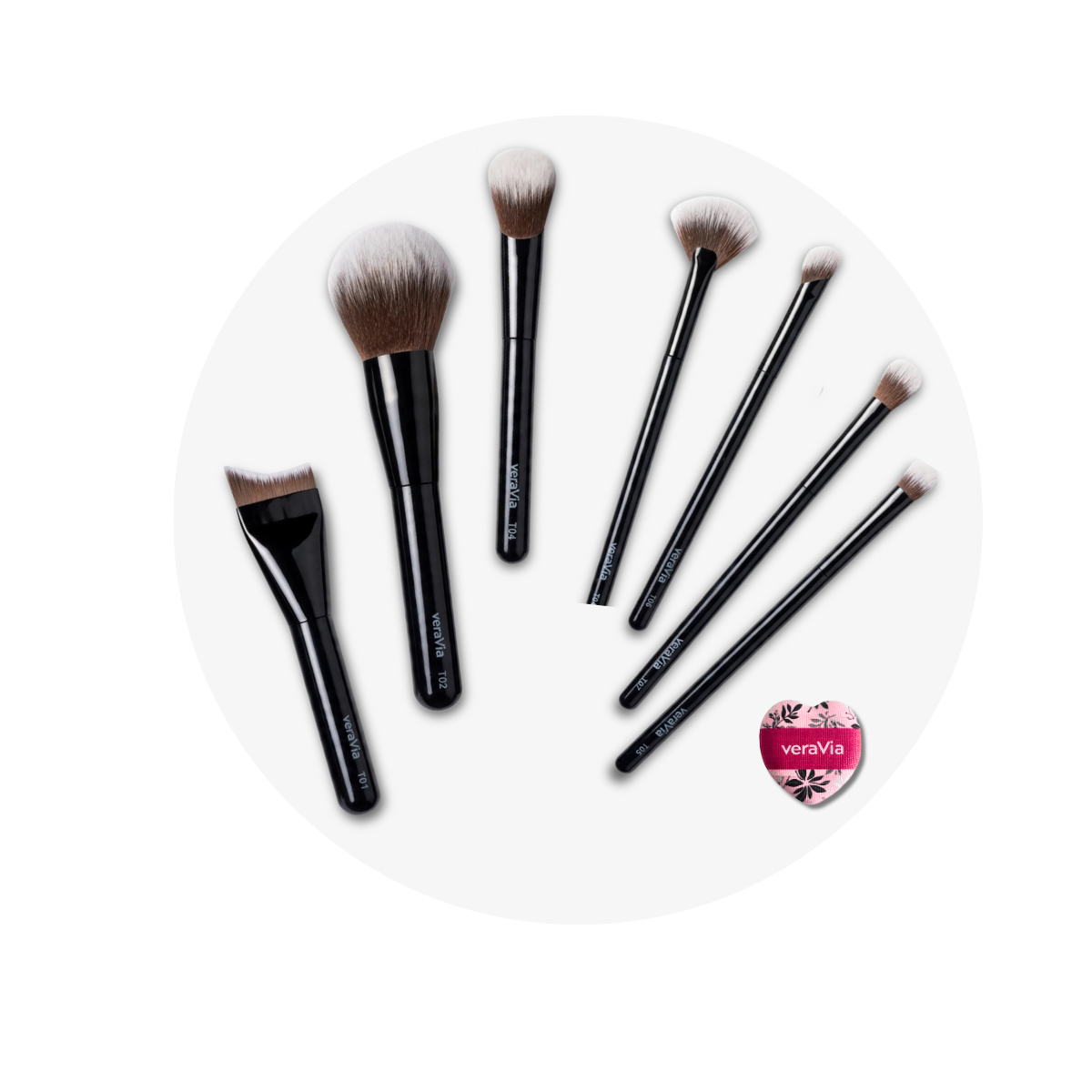 Naturlux Vegan Brush Set + Mini Puff(8pc)