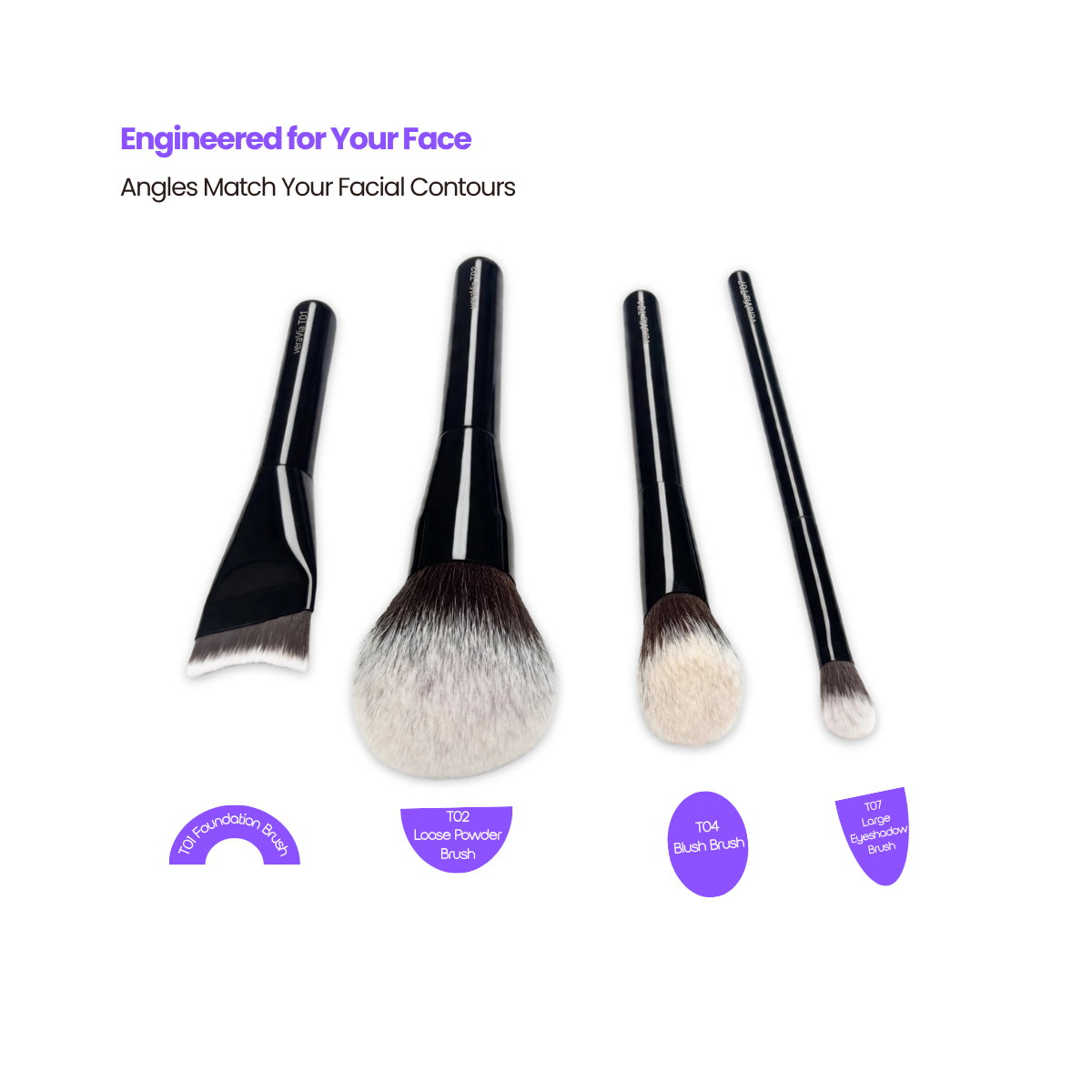 Allure Essential Vegan Brush Set (4pc)