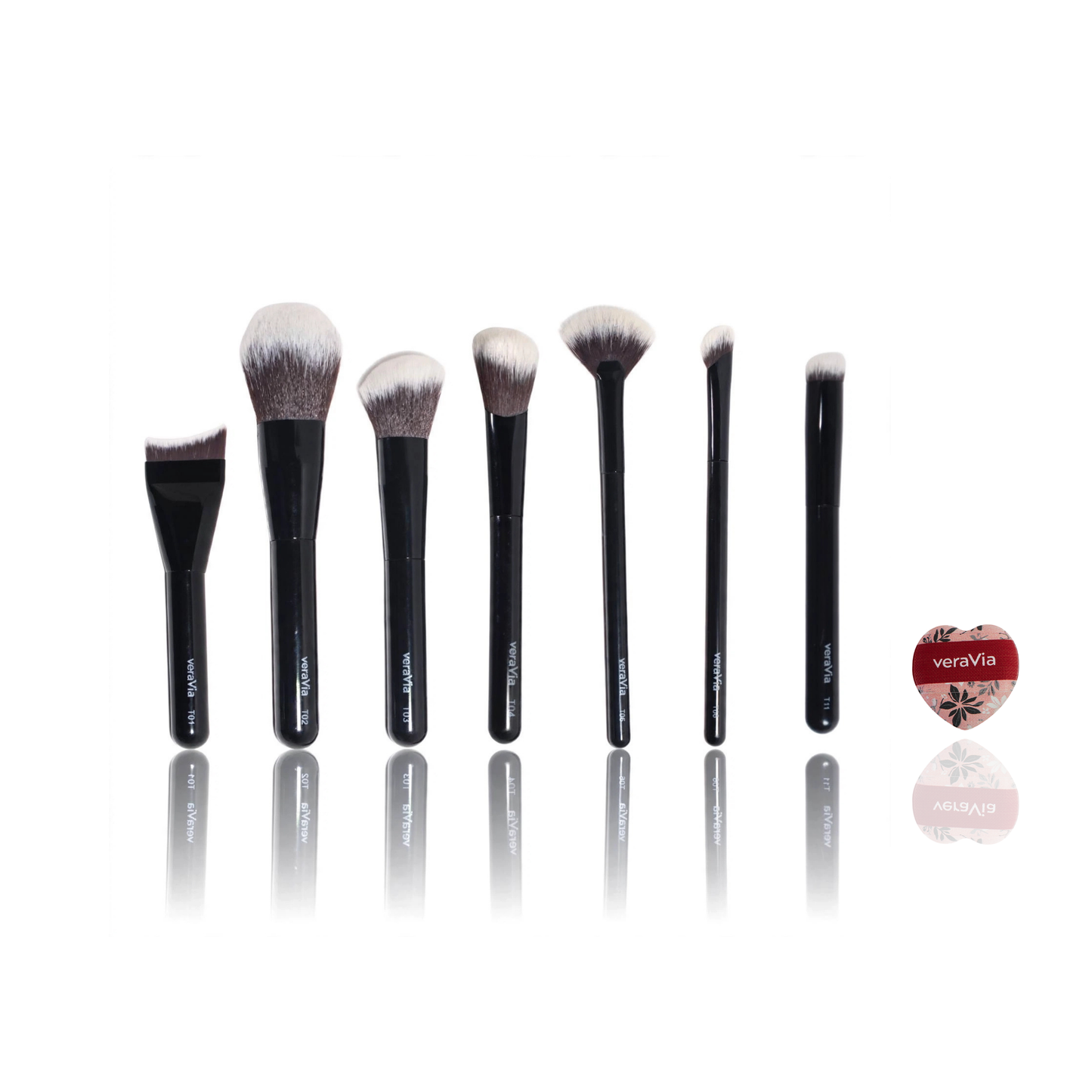 Lumiflawless Vegan Brush Set + Mini Puff (8pc)