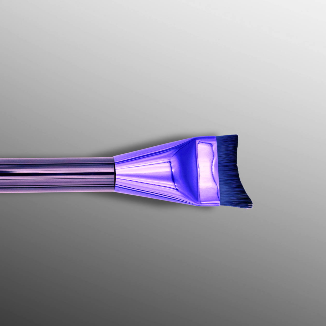 veraVia Amethyst Foundation Makeup Brush - Crescent Buffing Brush - VeraVia