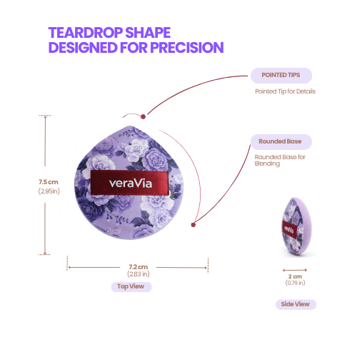 Rubycell Cushion Puff | Teardrop Shape