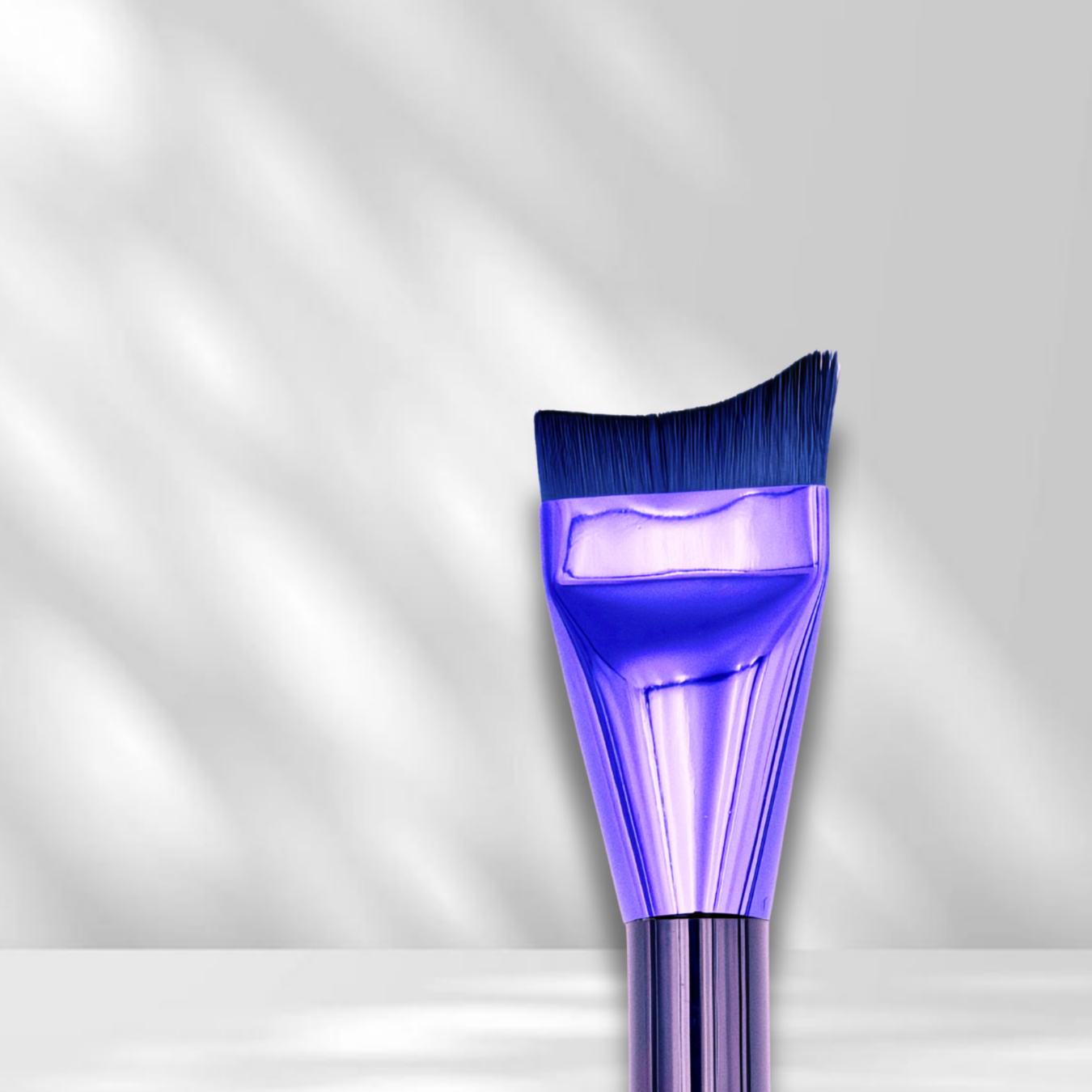 veraVia Amethyst Foundation Makeup Brush - Crescent Buffing Brush - VeraVia