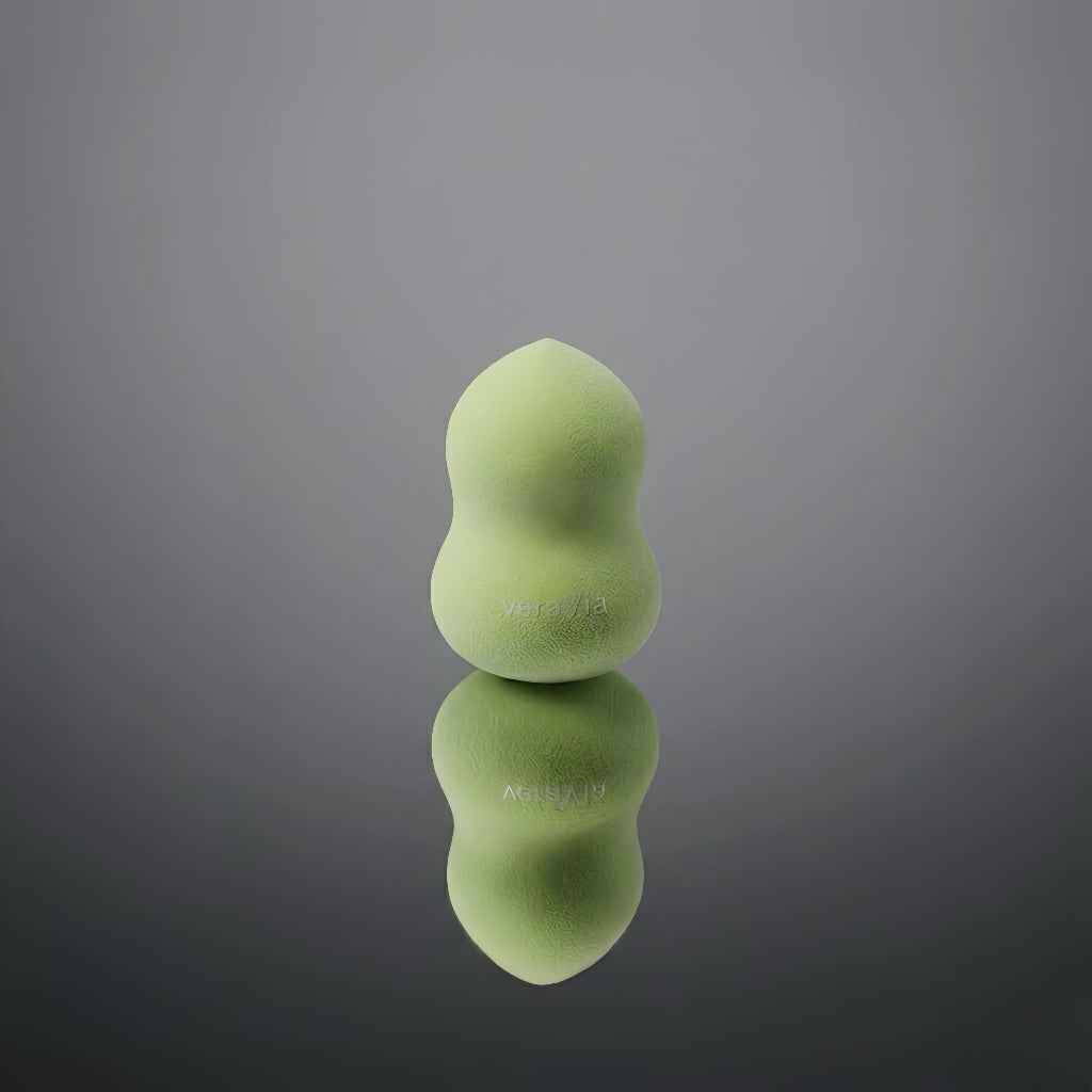 veraVia Green Gourd Shaped Makeup Sponge | Latex Free Beauty Blender