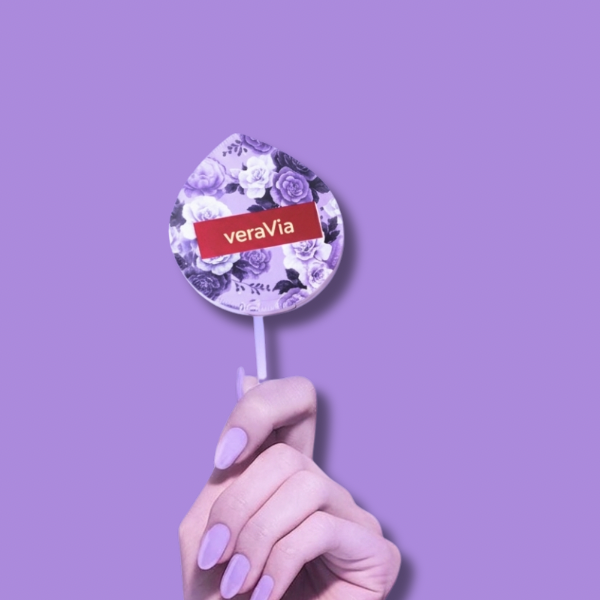 veraVia Stardust Teardrop Rubycell Powder Puff | Foundation Blender