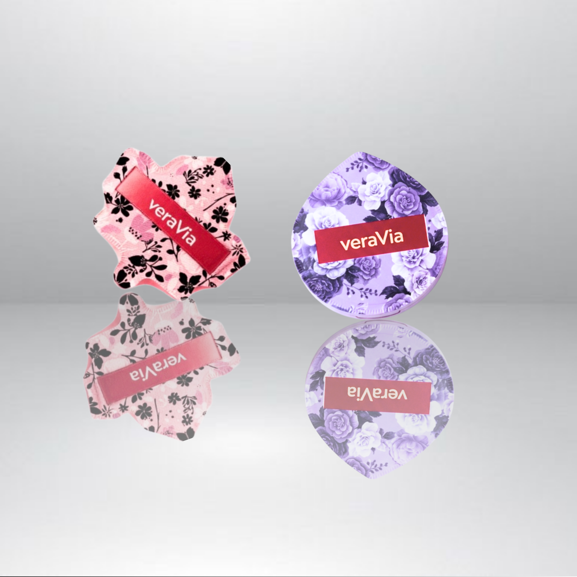 premium latex free setting puff duo with seamless micro porous closed cell structure
