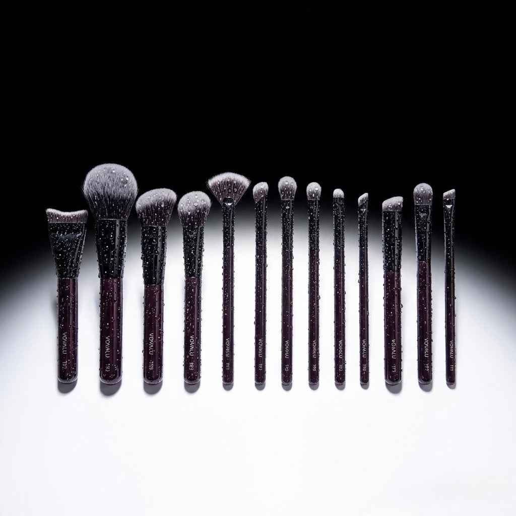 veraVia Flawless All 12pc Makeup Brush Set - Professional Kit