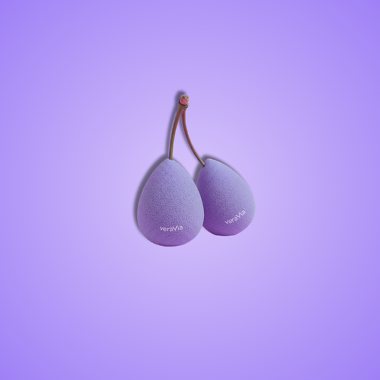 veraVia Lavender Teardrop Makeup Sponge | Latex Free Beauty Blender - VeraVia