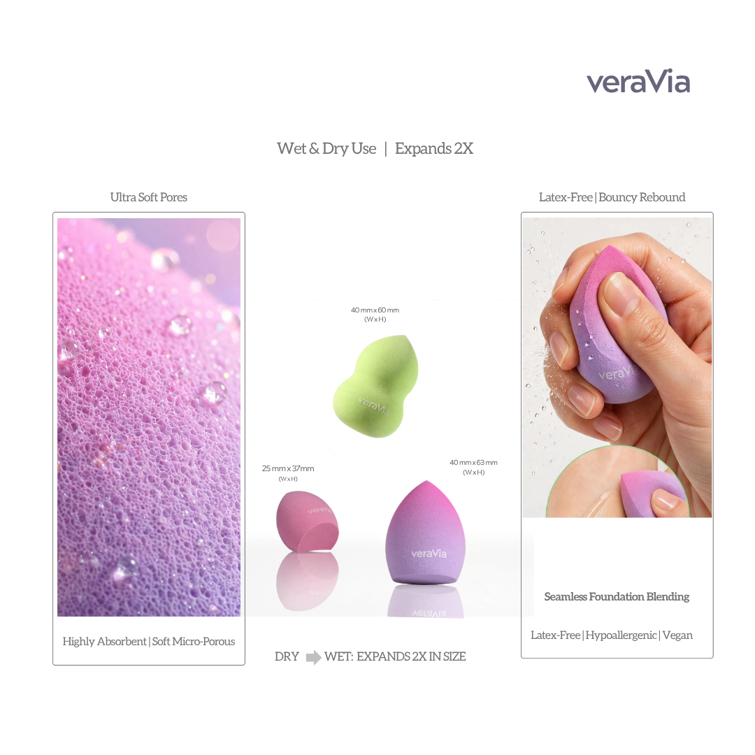 Blush Harmony Hydrophilic Sponge Set (3pc)