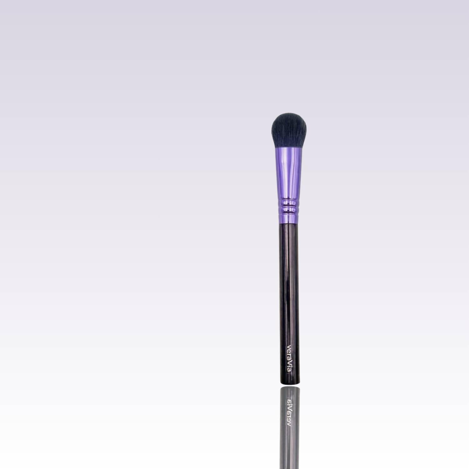 veraVia flat round concealer brush under elegant shadows aesthetic minimalist setting