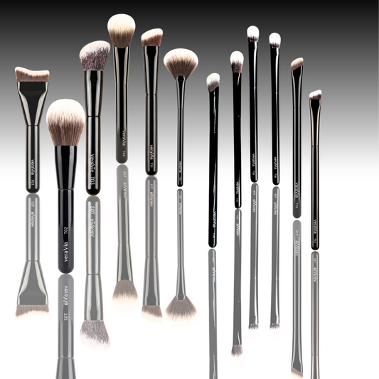 veraVia Flawless All 12pc Makeup Brush Set - Professional Kit