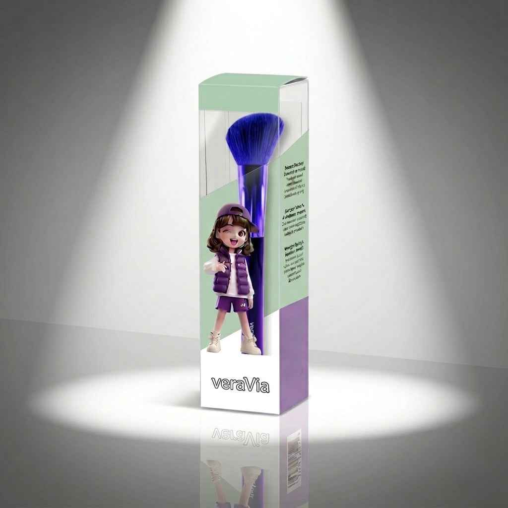 veraVia Amethyst Angled Contour Makeup Brush | Professional Sculpting