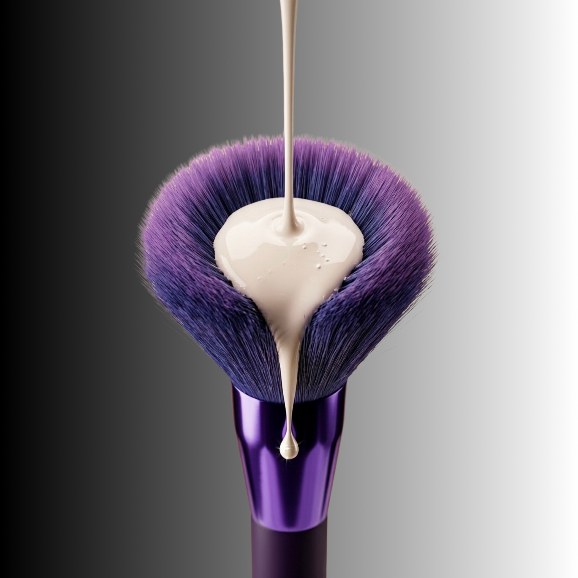 veraVia Amethyst Loose Powder Makeup Brush - Large Setting Brush